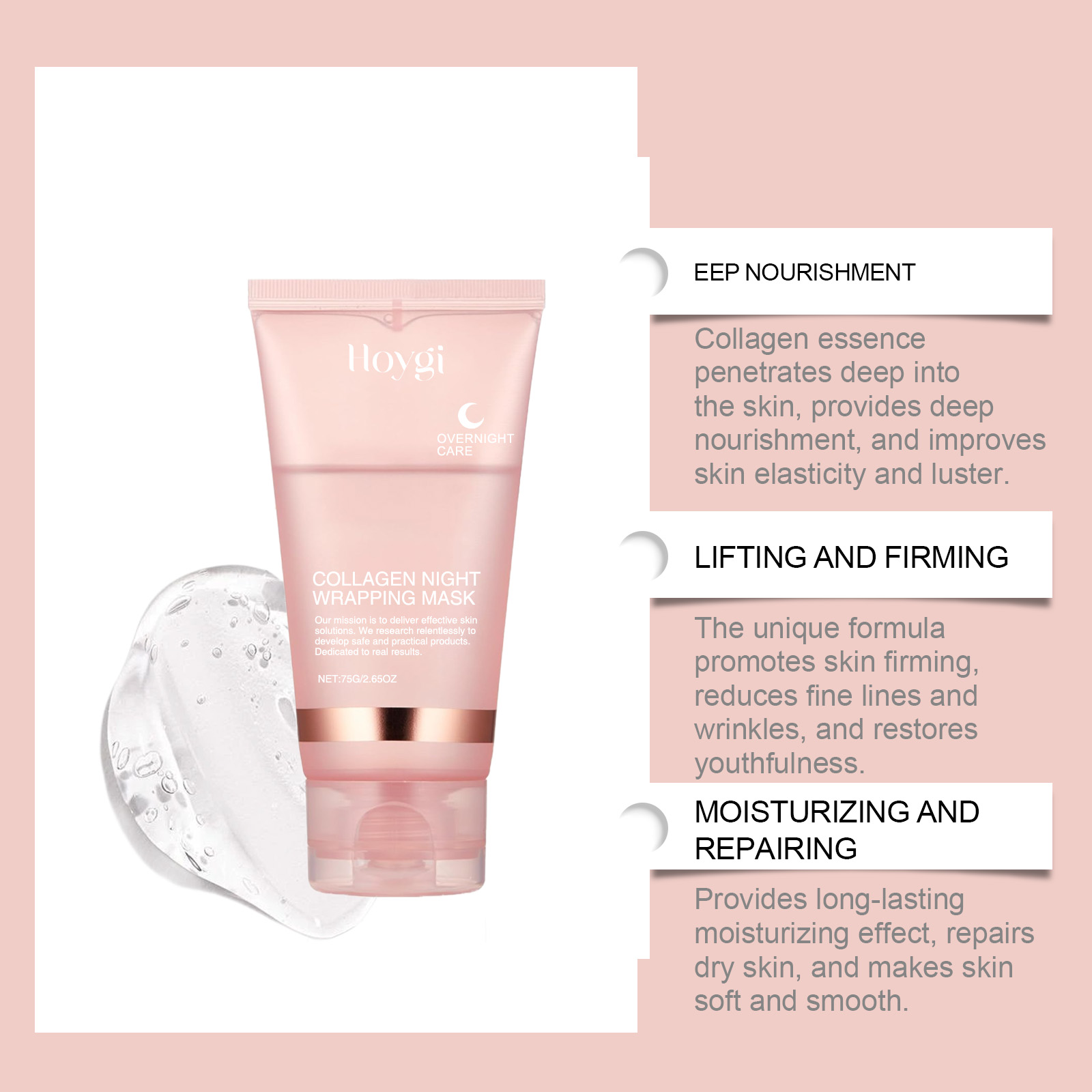 Deep Collagen Mask Peel Off Ma - مراجعة Sleeping Pack Overnight وسعره