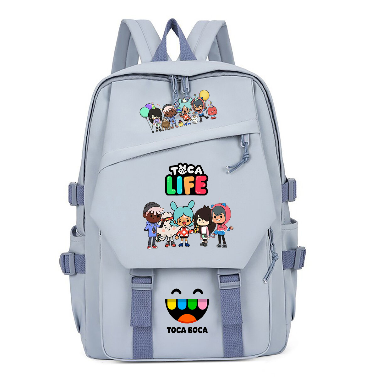 Toca Life World Print Backpack - مراجعة Korean Girls Lifestyle وسعره