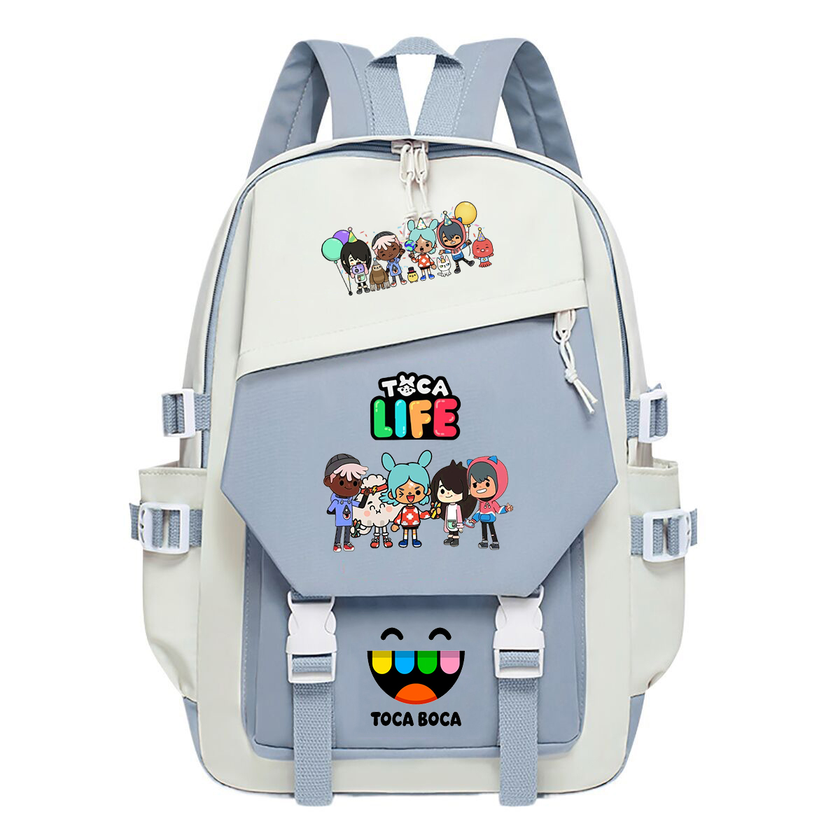 Toca Life World Print Backpack - مراجعة Korean Girls Lifestyle وسعره