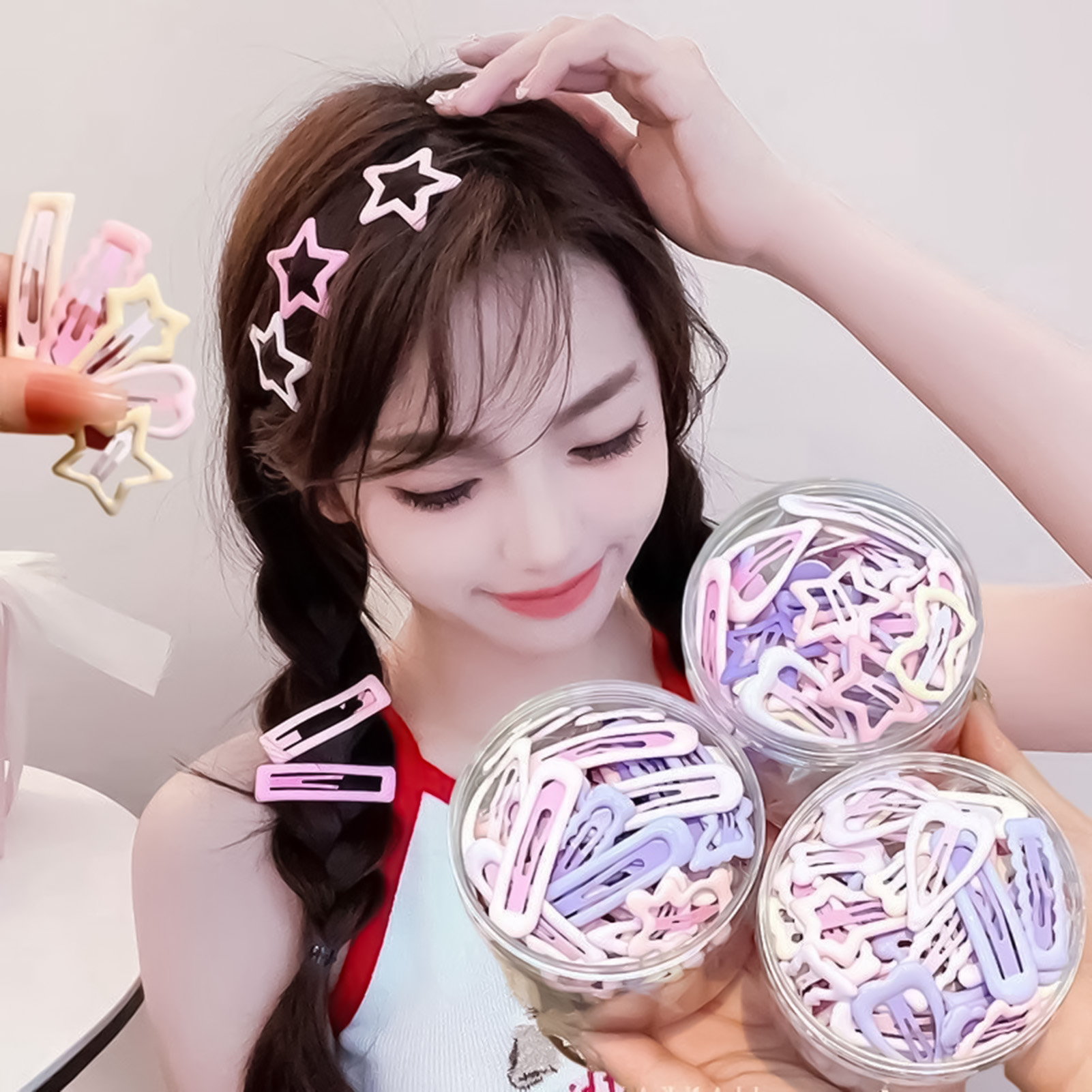 3PCS Sweet Style Headwear Pins - مراجعة Lifestyle Of Korean وسعره