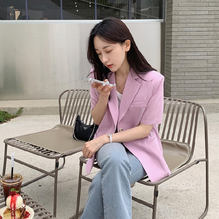 Women's Short Sleeve Suit Jack - مراجعة Lifestyle Of Korean وسعره