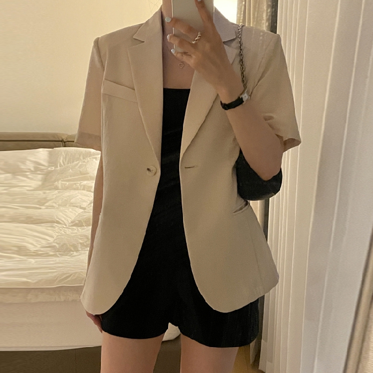 Women's Short Sleeve Suit Jack - مراجعة Lifestyle Of Korean وسعره