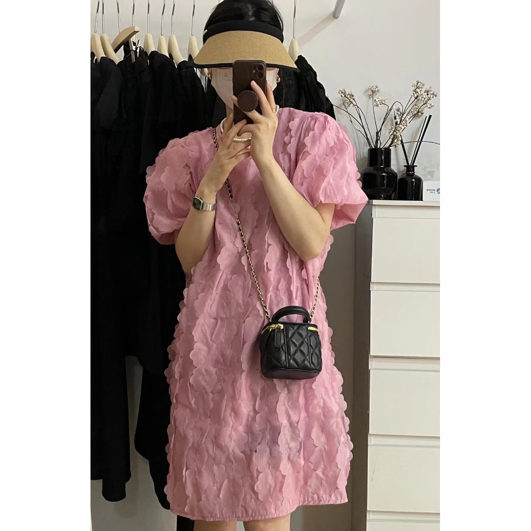 Floral Bubble Sleeve Dress Kor - مراجعة Lifestyle Of Korean وسعره