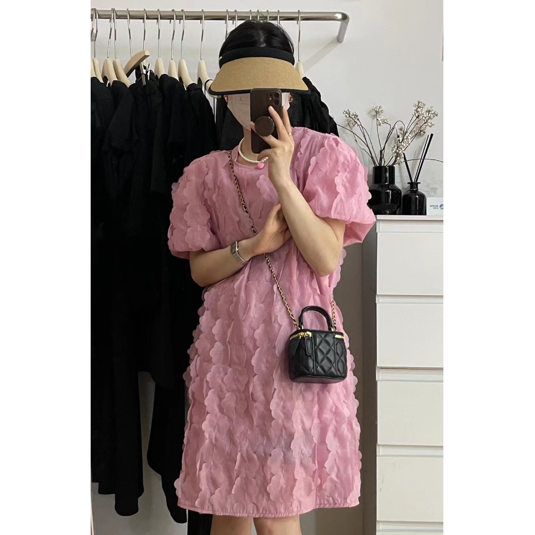 Floral Bubble Sleeve Dress Kor - مراجعة Lifestyle Of Korean وسعره